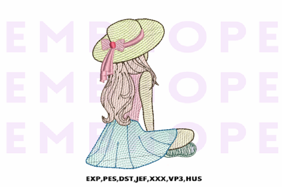 Cute Girl Wearing a Beret Embroidery Review