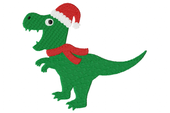 Dinosaur Christmas Embroidery Review