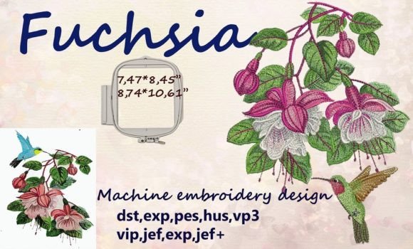 Fuchsia Embroidery Design Review for Small Business Merch