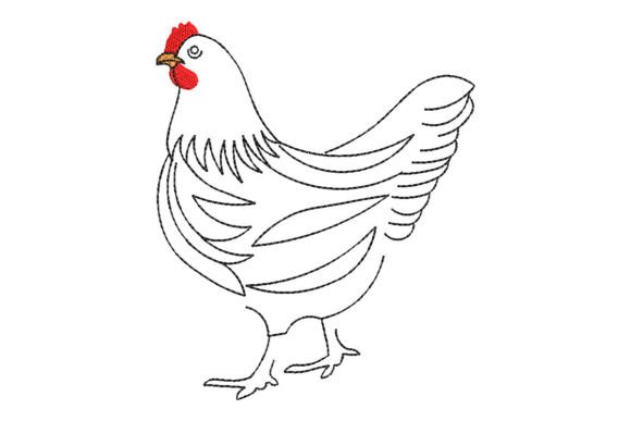 Hen Embroidery Design Review for Small Business Branding