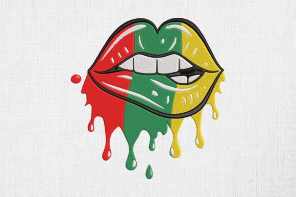 Juneteenth Lip Drip Black History Month Design Review