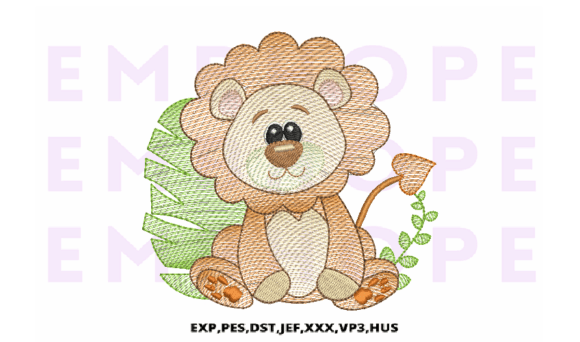 Jungle Animal Lion Embroidery Design Review