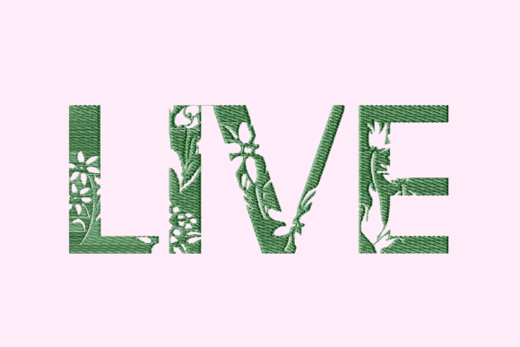 Live Floral Text Cut Out Review
