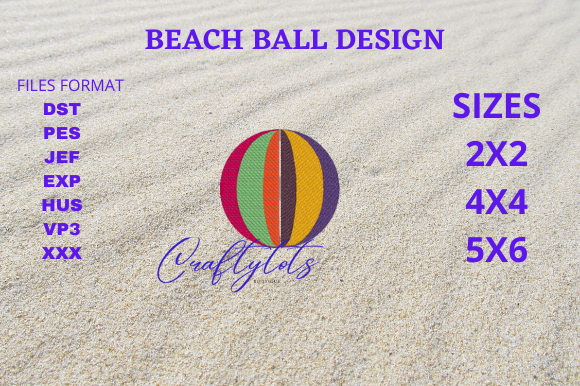 Summer Beach Ball Embroidery Review